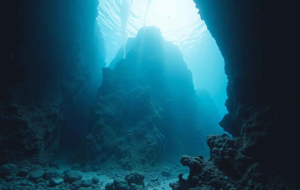 Pacific Ocean underwater mountain